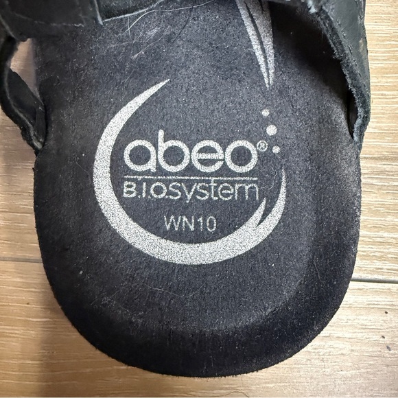 ABEO B.I.O.system "Brigita" Neutral Lace-up Sandals, Size 10 - Picture 8 of 10